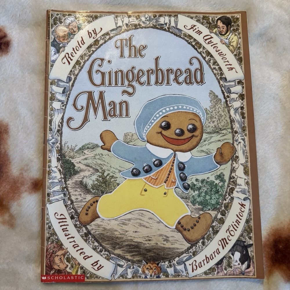 1998 The Gingerbread Man Retold Vintage Fairytale Paperback Book